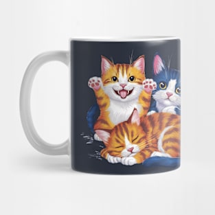 Three Cats Three Moods Mug